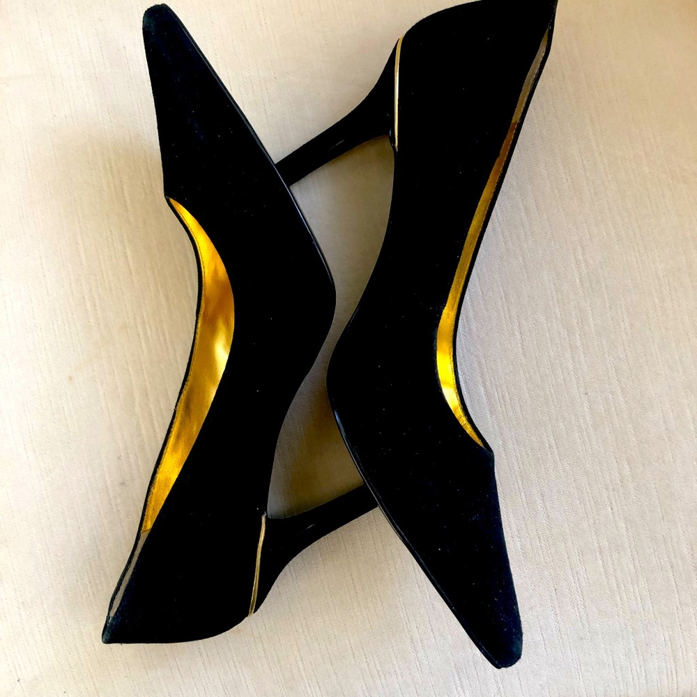 Lauren Dressy Suede Pointy Pumps